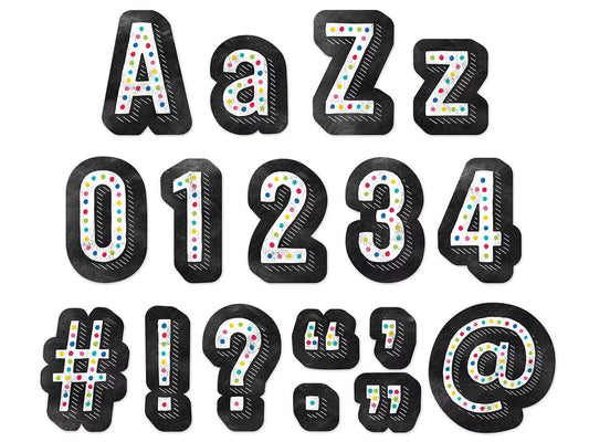Chalk It Up! Colorful Chalk 4" Punch-Out Letters - US 7441