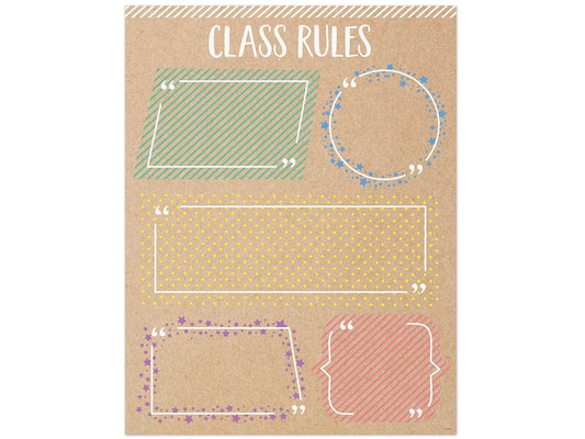 Krafty Pop! Classroom Rules Poster - US 7125