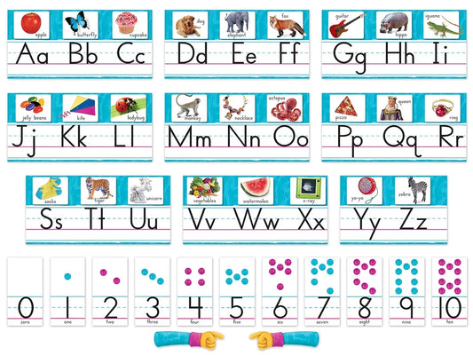 Color Harmony® Alphabet Card Bulletin Board Set - US 5553