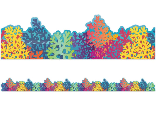 Seas the Day Coral Border - US 8642