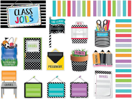 Bold & Bright Classroom Jobs Bulletin Board Set - US 1339
