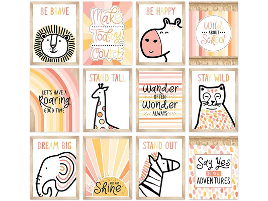 Simply Safari Motivational Mini Poster Pack - US 8741