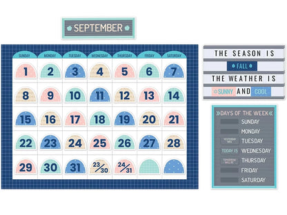 Calm & Cool Calendar Bulletin Board Set - US 8645