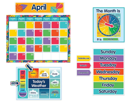 One World Calendar Bulletin Board Set - US 2862