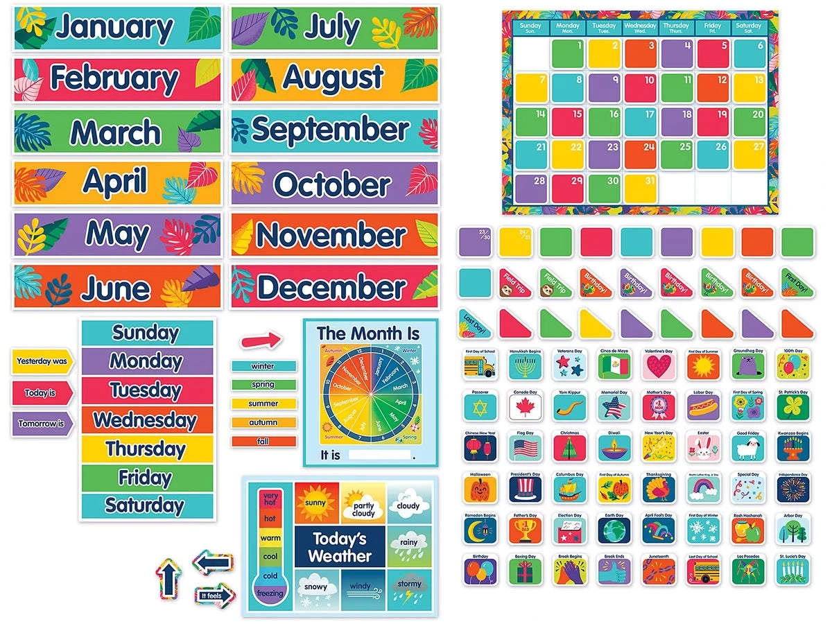 One World Calendar Bulletin Board Set - US 2862