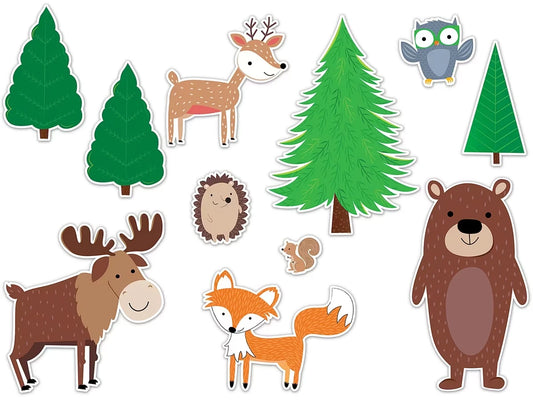Woodland Friends Jumbo Animals Bulletin Board Set - US 5830