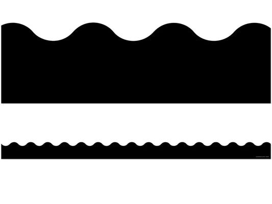 Dark Black Scalloped Border - US 9660