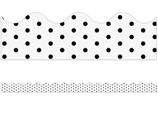 Industrial Chic Polka Dot Scalloped Border - US 7925