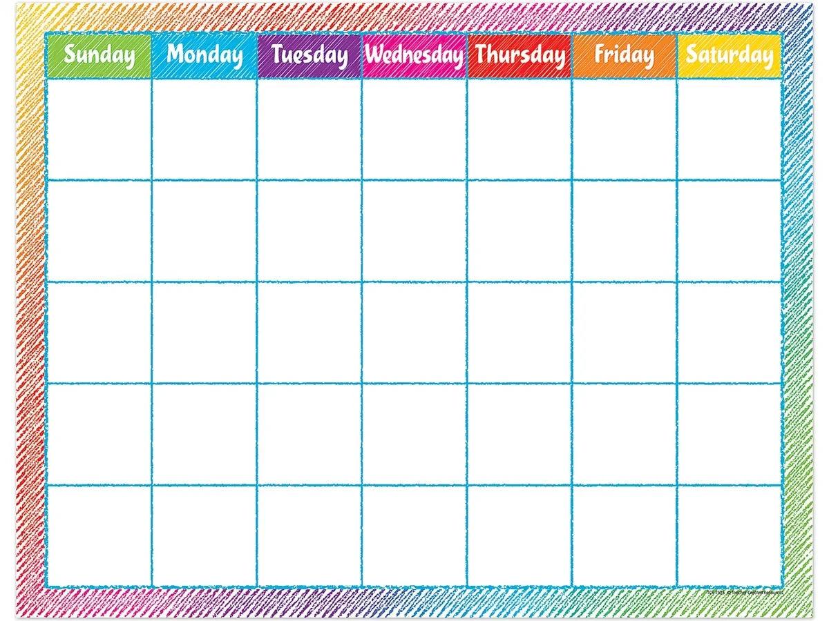 Scribble Classroom Calendar - US 4461