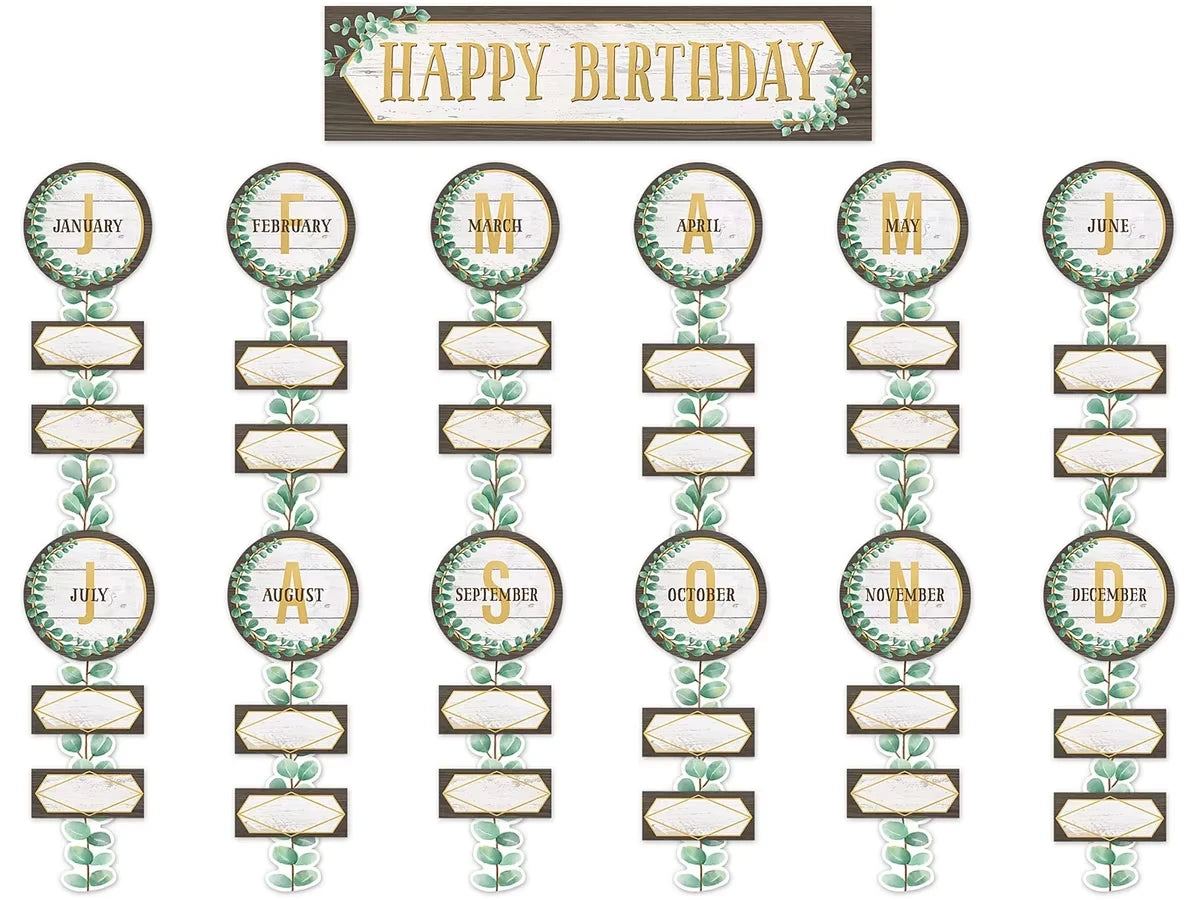 Eucalyptus Birthday Bulletin Board Set - US 2255