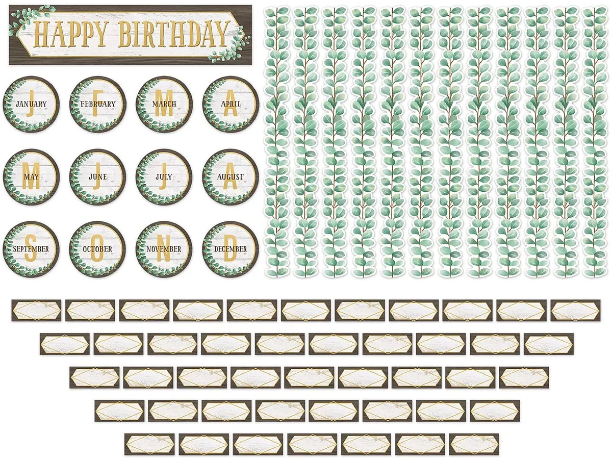 Eucalyptus Birthday Bulletin Board Set - US 2255