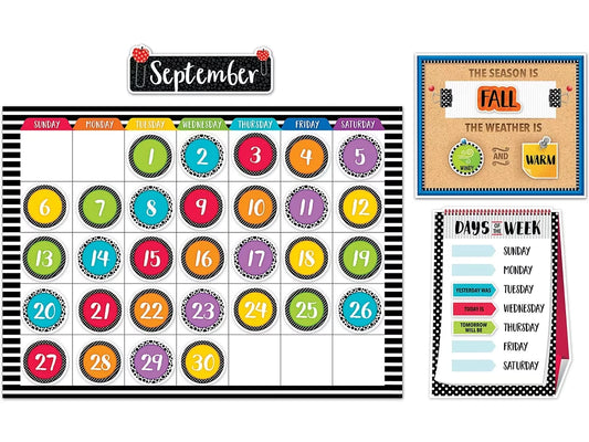 Bold & Bright Calendar Bulletin Board Set - US 5431