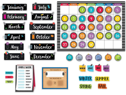 Bold & Bright Calendar Bulletin Board Set - US 5431