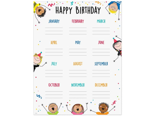 Stick Kids Birthday Poster - US 4541
