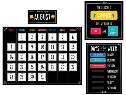 Doodle Calendar Bulletin Board Set - US 8619
