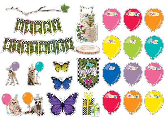 Woodland Whimsy Birthday Bulletin Board Set - US 9388