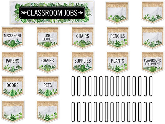 Simply Boho Classroom Jobs Bulletin Board Set - US 2946