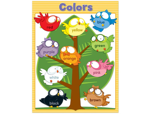 Owl Pals Color Learning Poster - US 2812