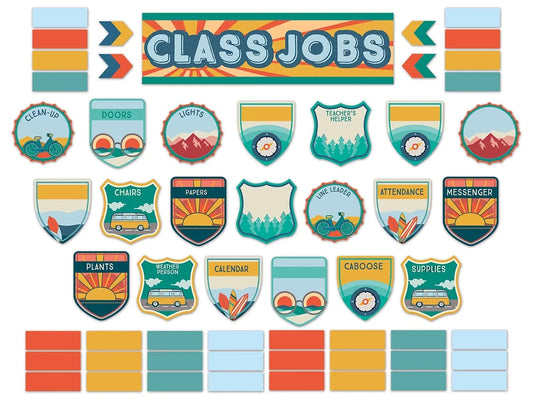 Adventurer Classroom Jobs Bulletin Board Set - US 6693