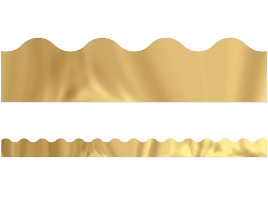 Gold Metallic Scalloped Border - US 6565