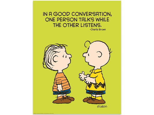 Peanuts® Talk and Listen Poster - US 8737