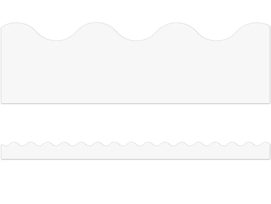 Bright White Scalloped Border - US 6055
