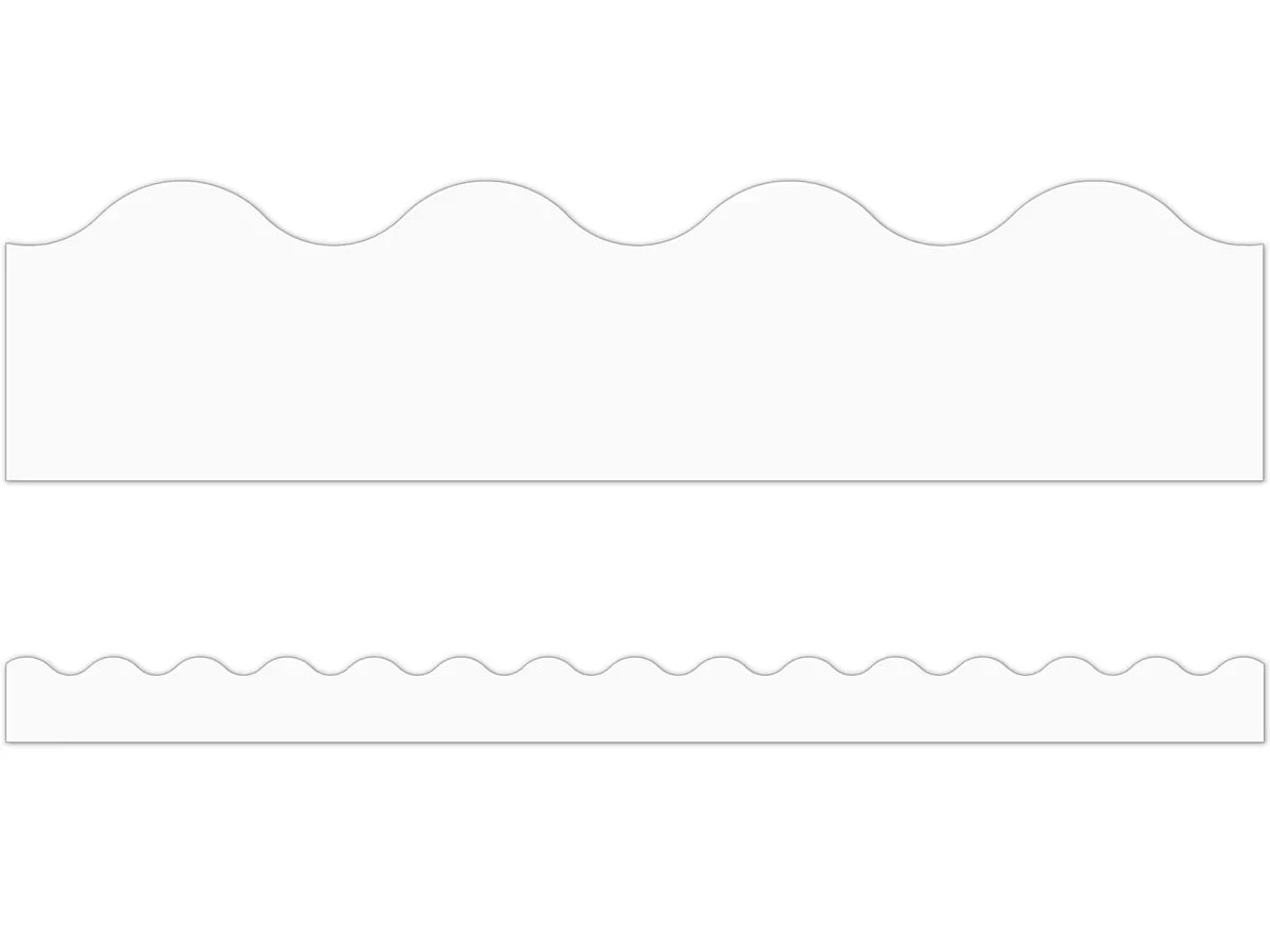 White Scalloped Border - US 7153