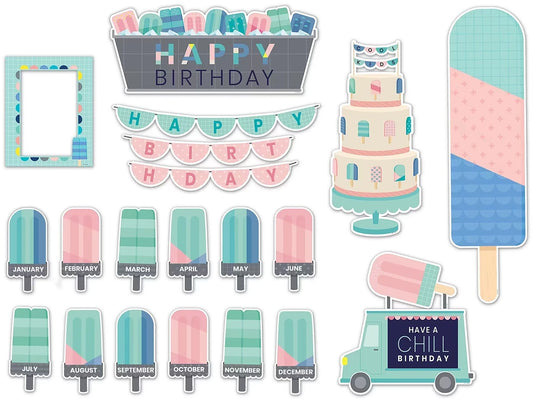 Calm & Cool Birthday Bulletin Board Set - US 6871