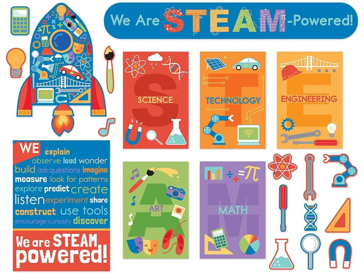We Are STEAM-Powered Bulletin Board Set - US 6372