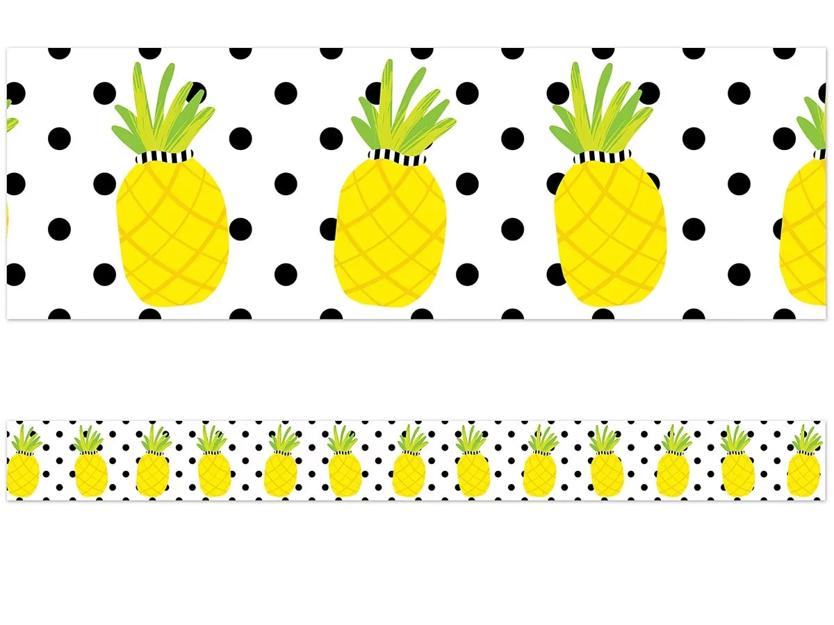 Simply Stylish Tropical Pineapple Border - US 7166