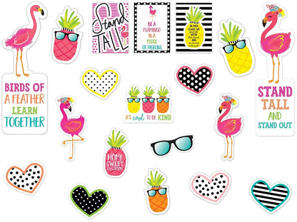 Simply Stylish Tropical Motivational Bulletin Board Set - US 4422