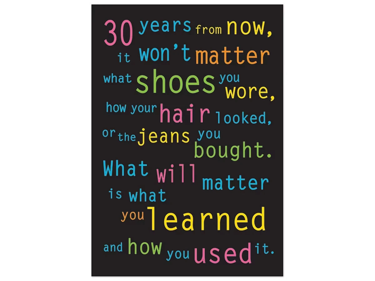 30 Years from Now… Motivational Poster - US 5145
