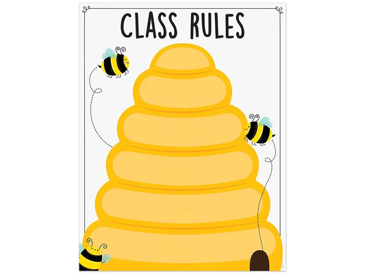 Busy Bees Classroom Rules Poster - US 7404