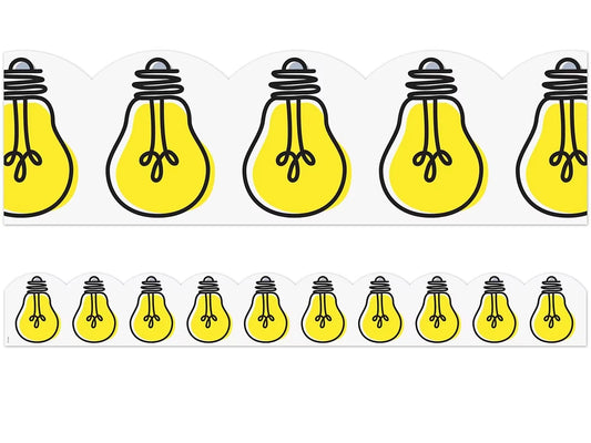 Doodle Light Bulb Scalloped Border - US 5174