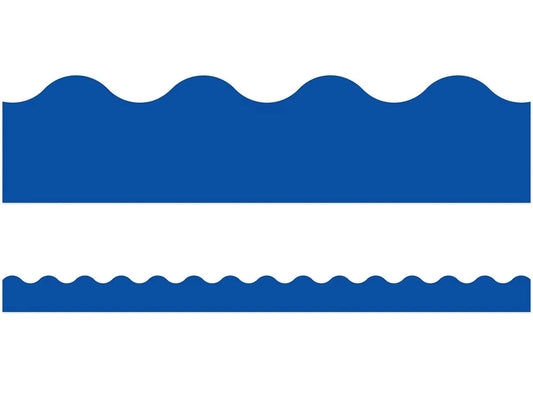 Royal Blue Scalloped Border - US 5216