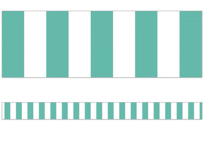 Simply Stylish Turquoise Striped Border - US 7444