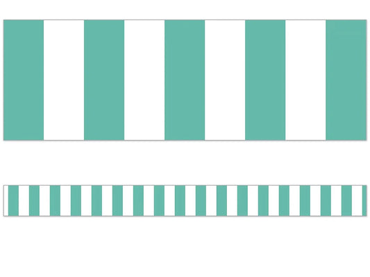 Simply Stylish Turquoise Striped Border - US 7444