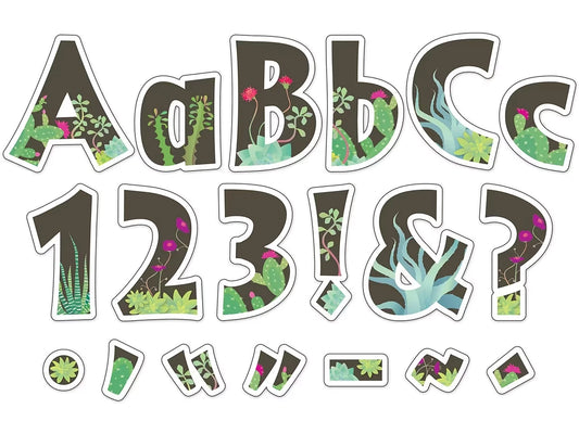 Petals & Prickles 4" Punch-Out Letters - US 7825