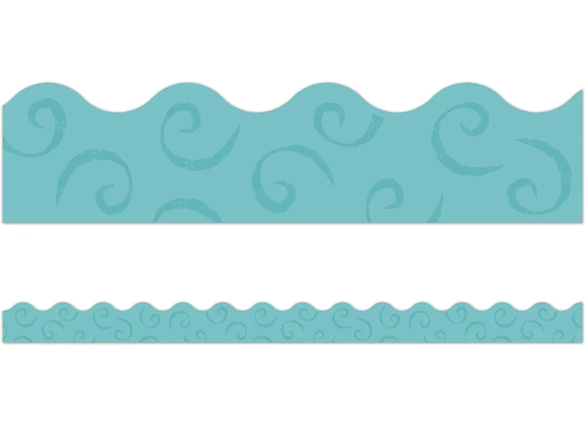 Good to Grow Teal Scalloped Border - US 4897