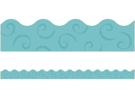 Good to Grow Teal Scalloped Border - US 4897