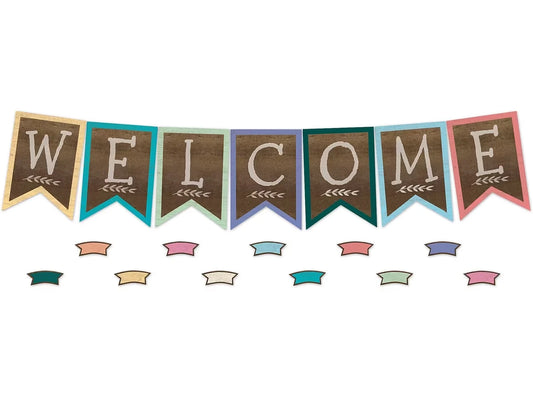 Home Sweet Classroom Welcome Pennant Bulletin Board Set - US 7679