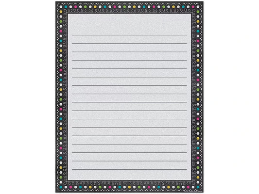 Chalkboard Brights Lined Poster - US 3747