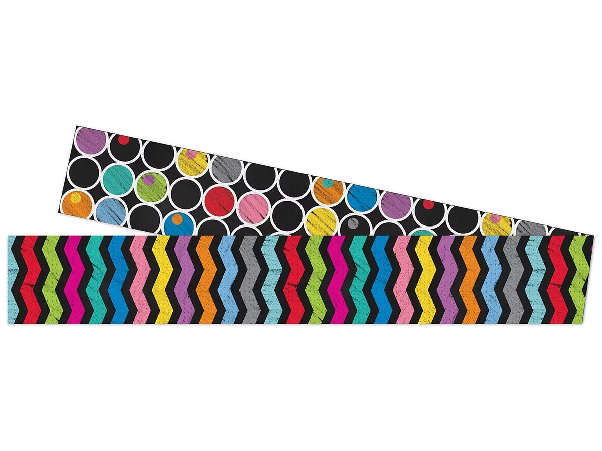 Colorful Chalkboard Double-Sided Border - US 2630