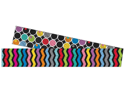 Colorful Chalkboard Double-Sided Border - US 2630
