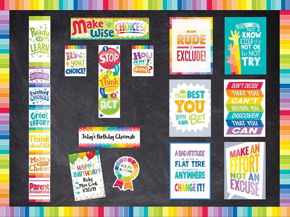 Painted Palette Behavior Management Bulletin Board Set - US 4945