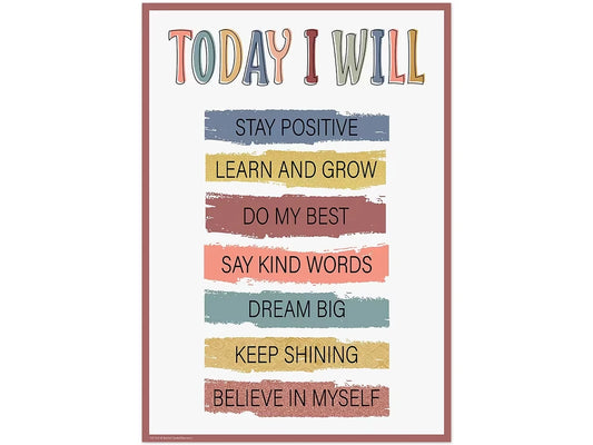 Wonderfully Wild Today I Will Poster - US 6041