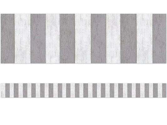Modern Farmhouse Gray Striped Border - US 1891