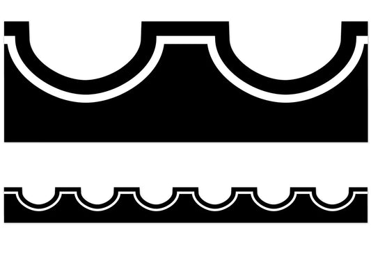 Simply Stylish Tropical Black Awning Border - US 3777