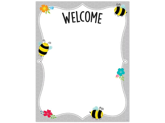 Busy Bees Welcome Poster - US 5756
