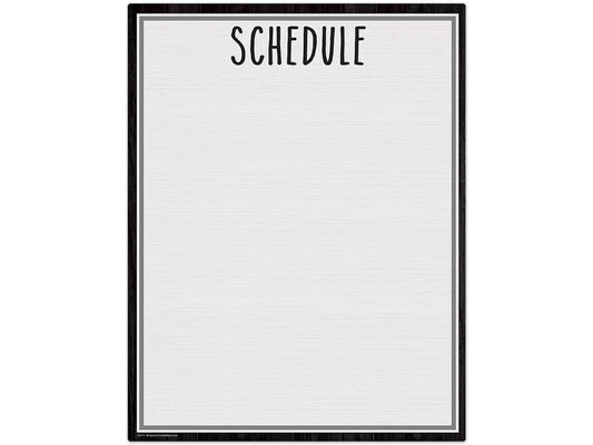 Modern Farmhouse Write & Wipe Schedule Poster - US 2989
